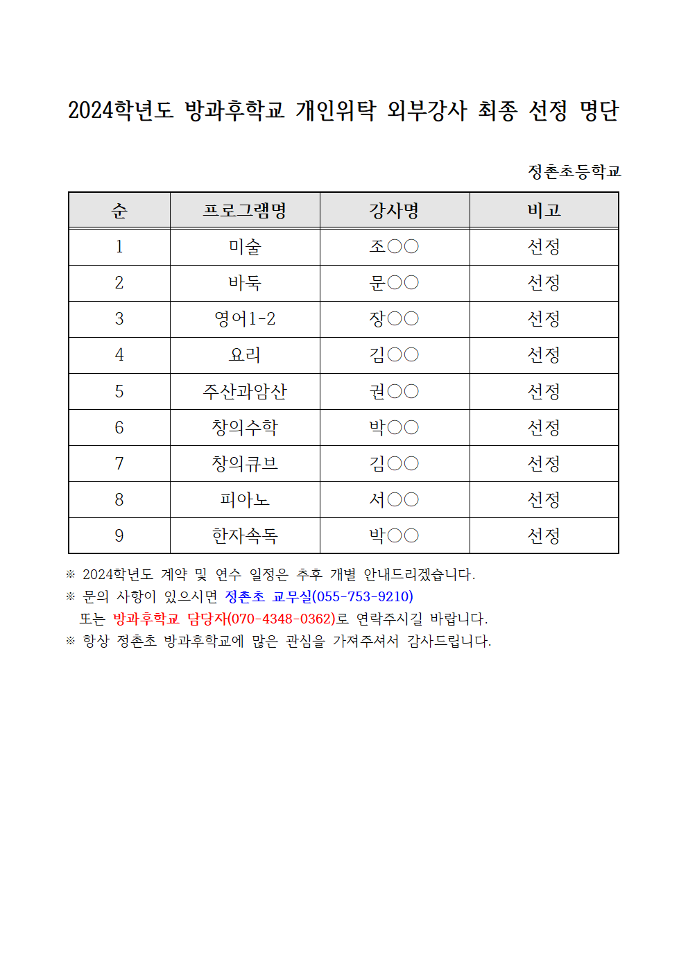 2024. 방과후학교 개인위탁 외부강사 최종 선정 명단(홈페이지탑재용)001.png